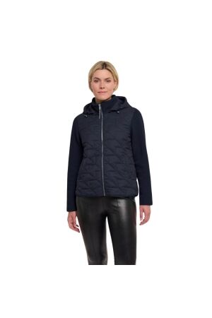 Rino en Pelle Light quilted jacket with scuba sleeves 7730 navy