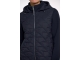 Rino en Pelle Light quilted jacket with scuba sleeves 7730 navy