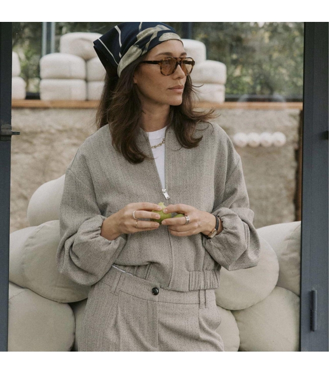 Opus Jalea herringbone 2088 Macadamia