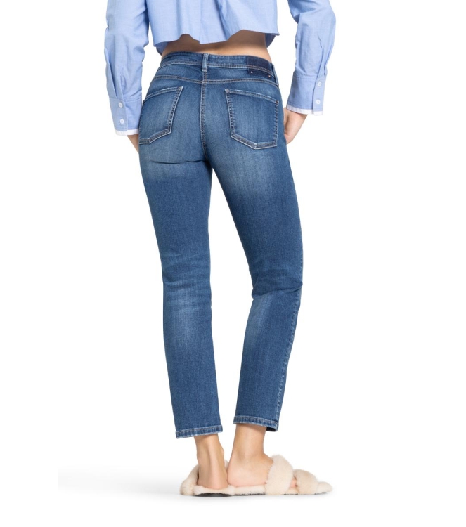 Cambio Piper cropped shadow effect 5170 Mid use blue denim