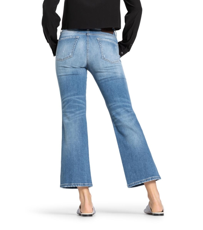 Cambio Francesca strass schmucker 5160 Cozy modern distressed blue denim