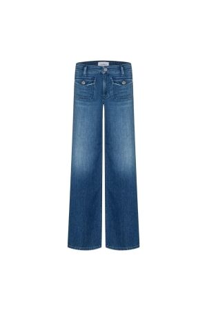 Cambio Aimee patched pocket 5055 Mid sunny blue denim