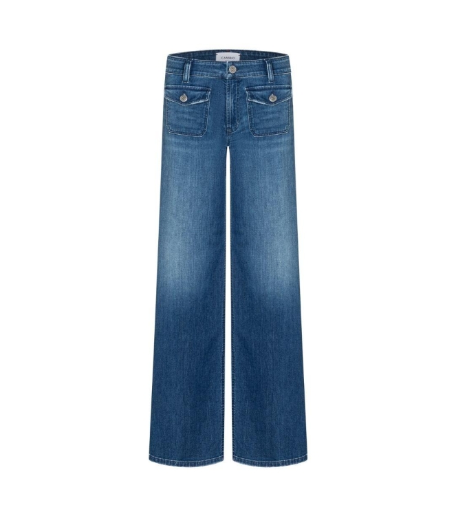 Cambio Aimee patched pocket 5055 Mid sunny blue denim