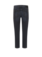 Cambio Piper cropped shadow effect 5324 Dark cozy well worn black denim