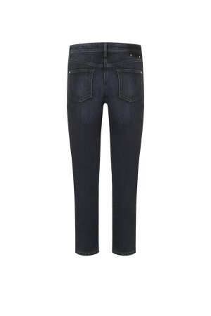 Cambio Piper cropped shadow effect 5324 Dark cozy well worn black denim