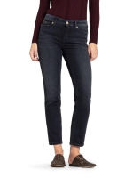 Cambio Piper cropped shadow effect 5324 Dark cozy well worn black denim