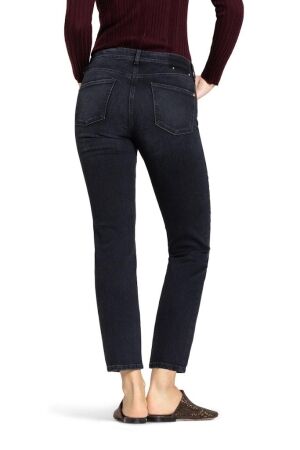 Cambio Piper cropped shadow effect 5324 Dark cozy well worn black denim
