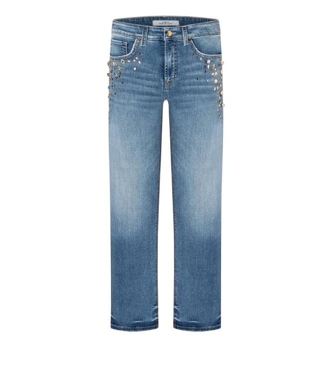 Cambio Gini strassdetail 5348 Cozy trendy used blue denim