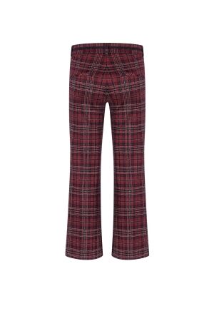 Cambio Francoise cropped 848 Burgundy/blue brit pop