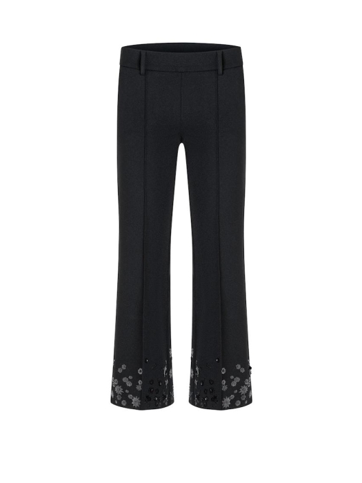 Cambio Francoise cropped pailetten 099 Black