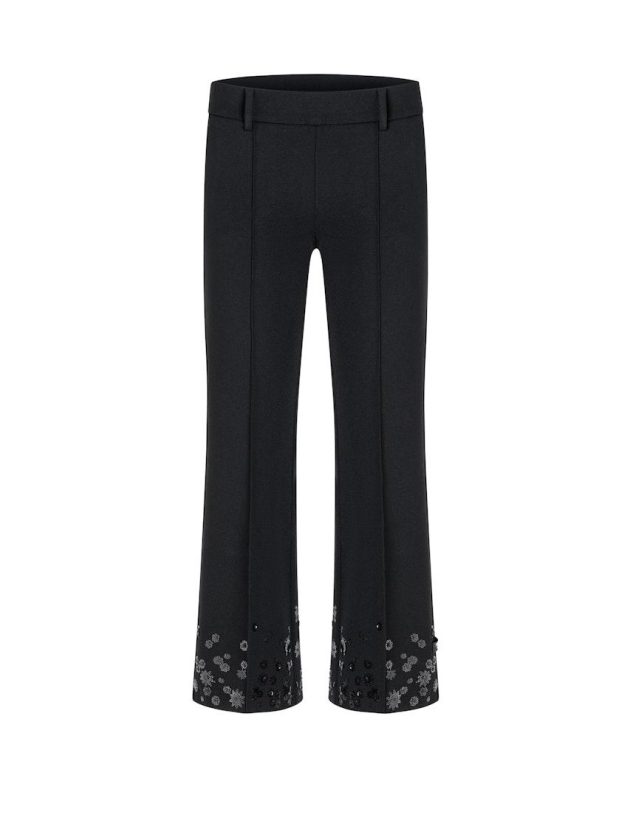 Cambio Francoise cropped pailetten 099 Black