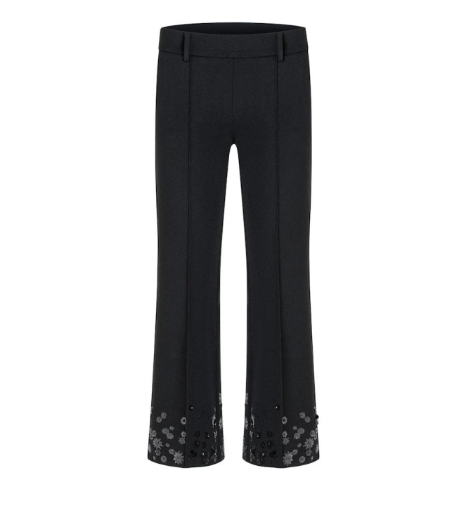 Cambio Francoise cropped pailetten 099 Black