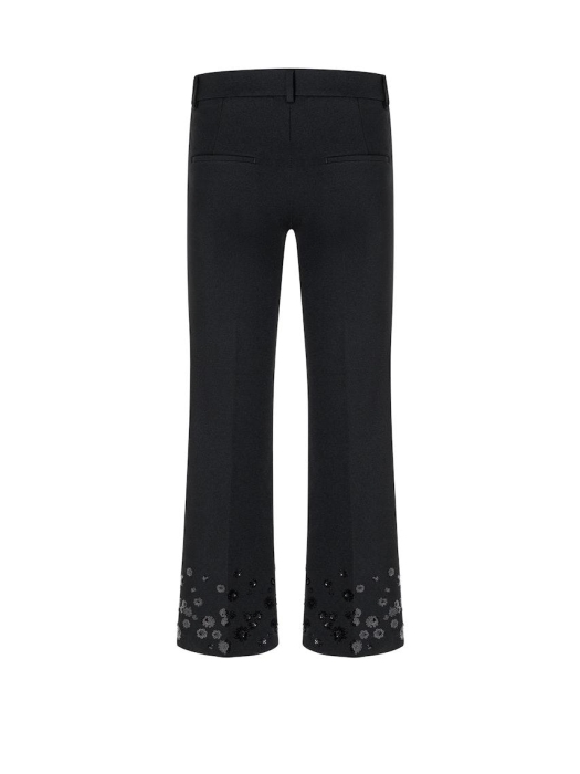 Cambio Francoise cropped pailetten 099 Black