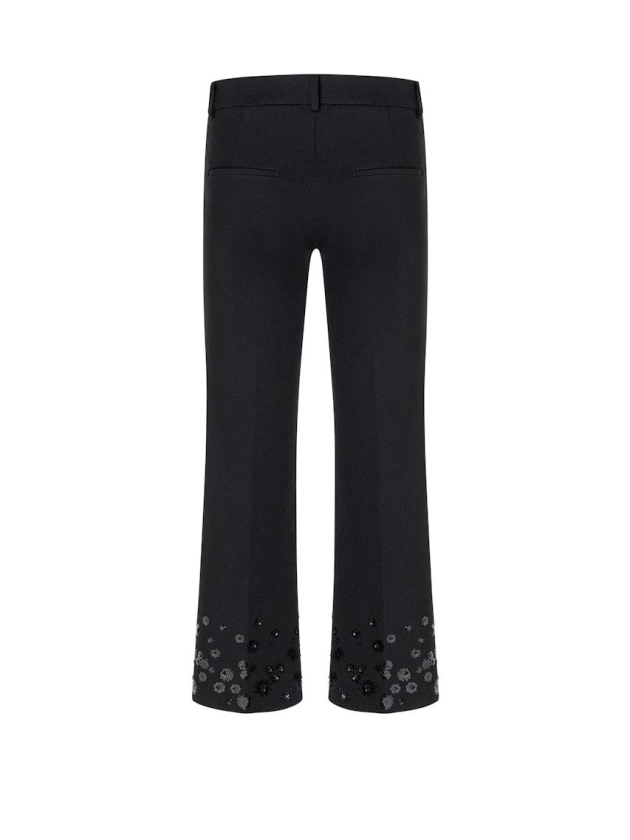 Cambio Francoise cropped pailetten 099 Black