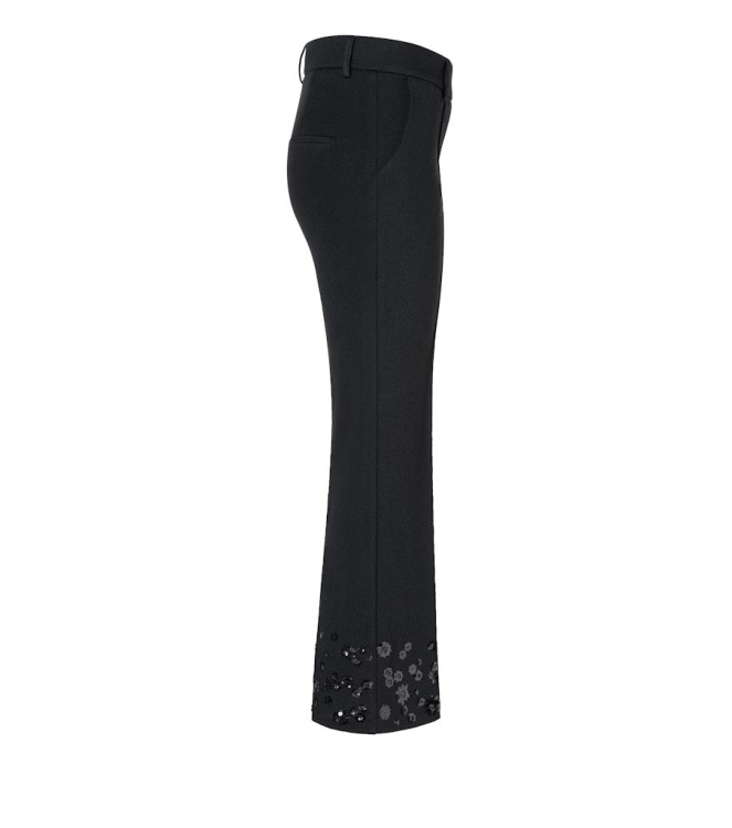 Cambio Francoise cropped pailetten 099 Black