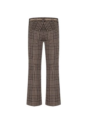 Cambio Francoise cropped 839 Caramel/dark navy check