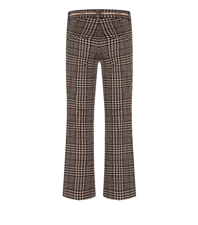 Cambio Francoise cropped 839 Caramel/dark navy check