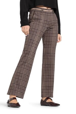 Cambio Francoise cropped 839 Caramel/dark navy check