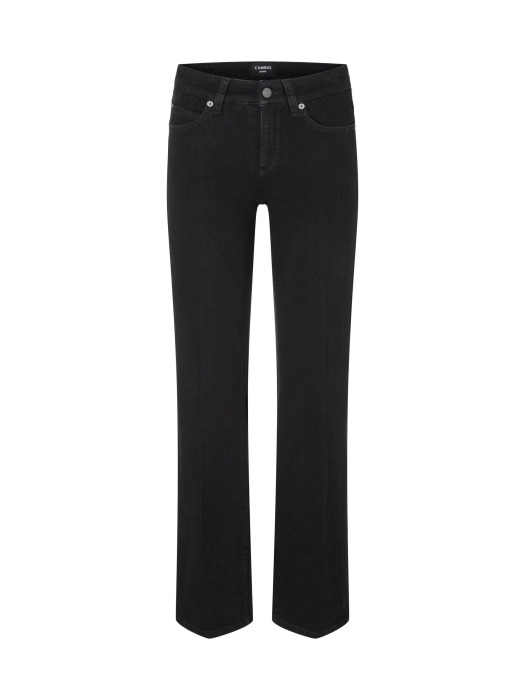 Cambio Paris flared 5000 Basic rinsed wash black denim