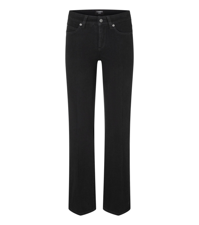 Cambio Paris flared 5000 Basic rinsed wash black denim