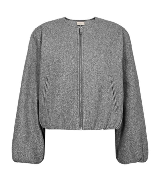 Freequent Balloon effect jacket Med grey melange