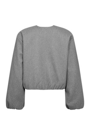 Freequent Balloon effect jacket Med grey melange