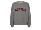 Freequent Embroidery pullover Med.grey mel w. port royale