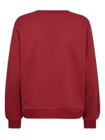 Freequent Embroidery pullover Chili pepper w. dark grey