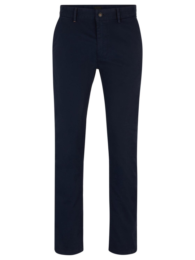 Hugo Boss-Black Chino_slim 10242156 01 404 Dark blue