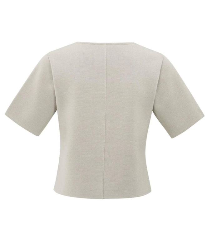 Yaya Knitted top with short sleeves