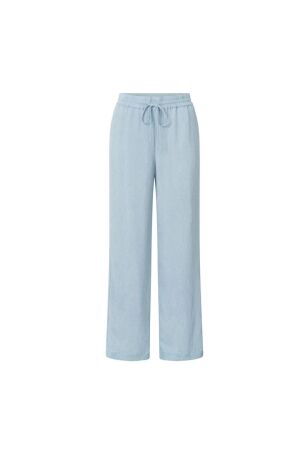 Yaya Woven trousers with wide legs 99992 Baby Blue