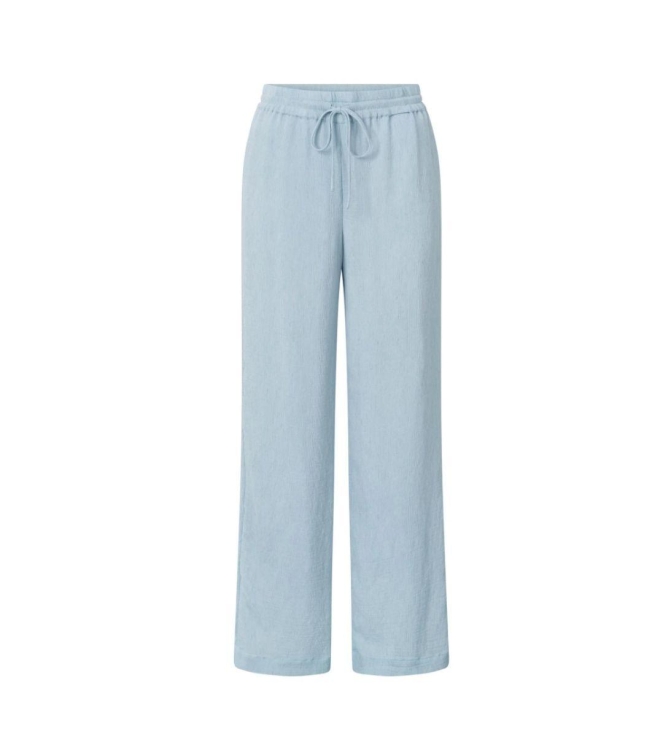 Yaya Woven trousers with wide legs 99992 Baby Blue