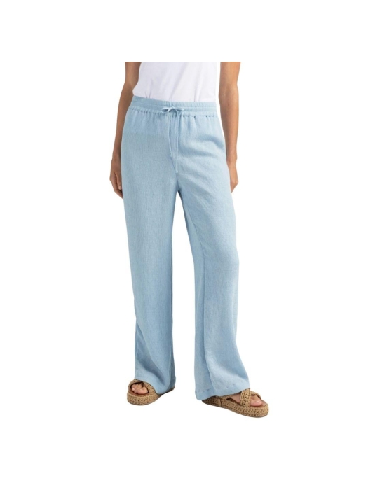 Yaya Woven trousers with wide legs 99992 Baby Blue