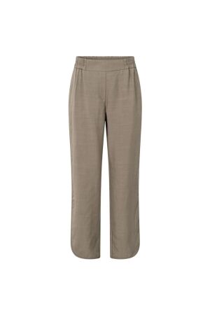Yaya Woven trousers with curved hem