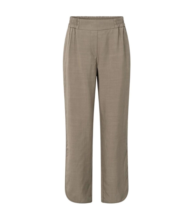 Yaya Woven trousers with curved hem