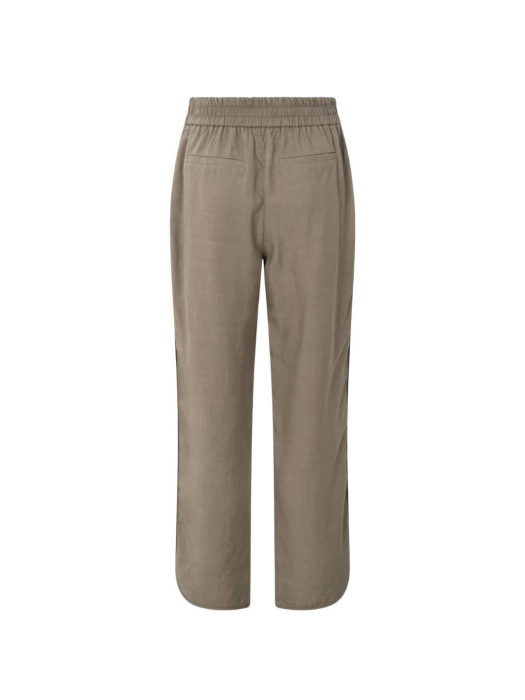 Yaya Woven trousers with curved hem