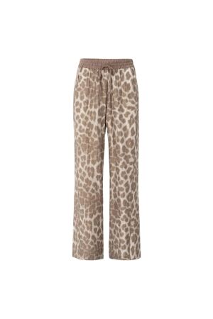 Yaya Leopard print trousers