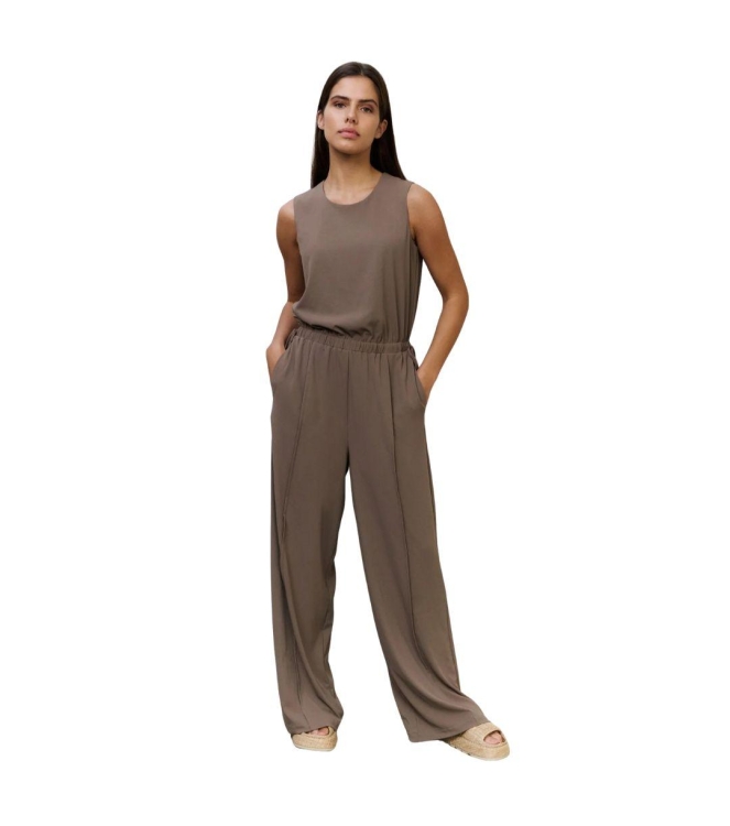 Yaya Sleeveless jumpsuit with cord
