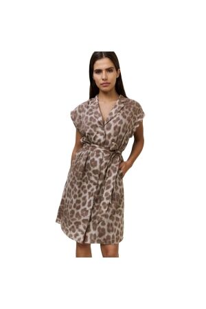 Yaya Midi dress with leopard print
