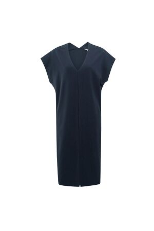 Yaya Dress 00119ith 00100ouble V-ne 9410 Total eclipse blue