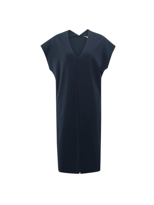 Yaya Dress 00119ith 00100ouble V-ne 9410 Total eclipse blue