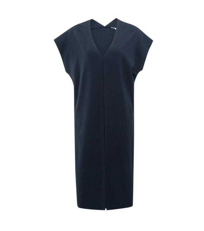 Yaya Dress 00119ith 00100ouble V-ne 9410 Total eclipse blue