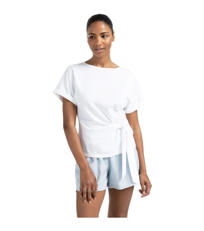 Yaya T-shirt with knotted detail 00000 Pure white