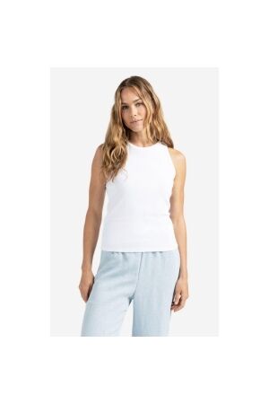 Yaya Ribbed singlet with back print 00000 Pure white