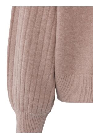 Yaya Rib mixed sweater ls 990162 Blush pink mel