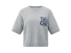 Yaya Short sleeve sweater with artw 990011 Light grey 
