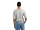 Yaya Short sleeve sweater with artw 990011 Light grey 