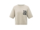 Yaya Short sleeve sweater with artw 99019 Beige mel