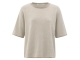 Yaya Jacquard knitted t-shirt 990061 Sand beige dessin