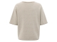 Yaya Jacquard knitted t-shirt 990061 Sand beige dessin